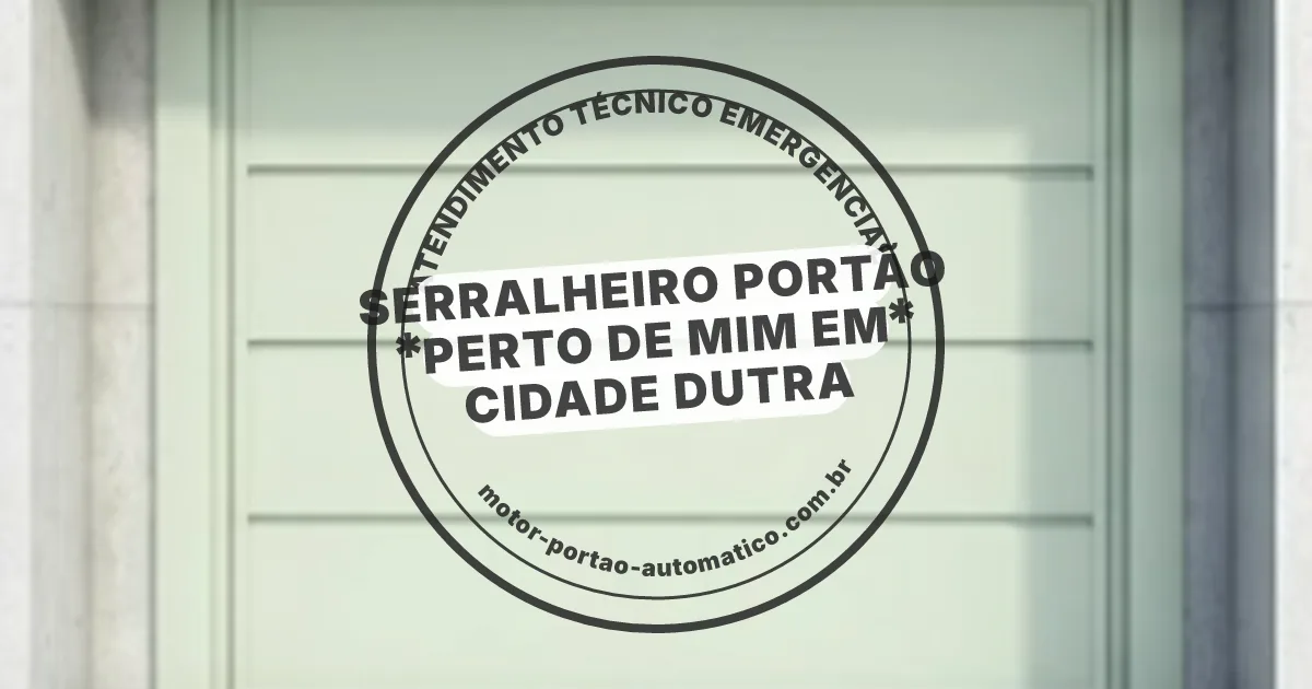 Conserto e instalação de portão automático em Cidade Dutra