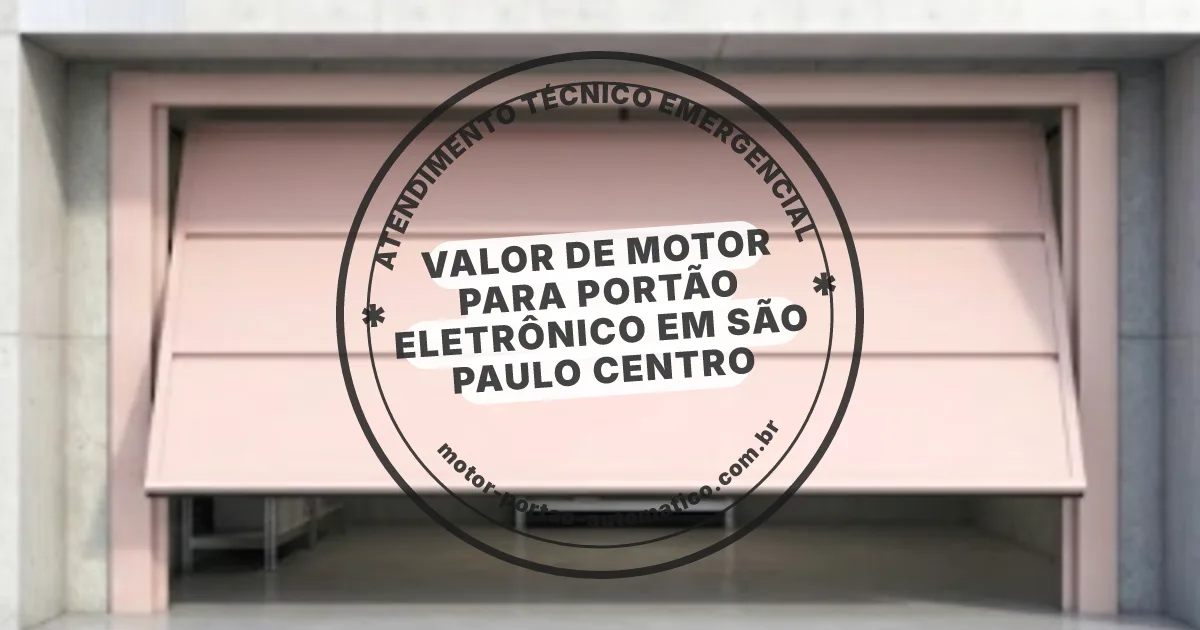 Conserto e instalação de portão automático em São Paulo Centro